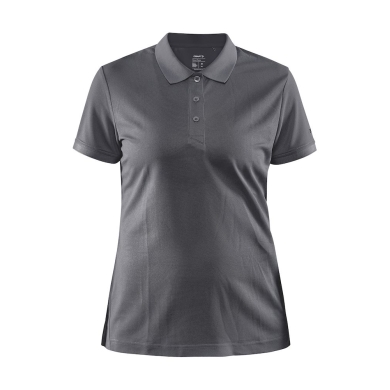 Craft Sport-Polo Core Unify (funktionelles Recyclingpolyester) granitgrau Damen