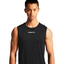 Craft Sport-Tank Rush 2.0 Singlet ärmellos (100% rec. Polyester) schwarz Herren