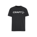 Craft Sport-Tshirt Community 2.0 Tee (Logo, Baumwolle-Mischung) schwarz Herren