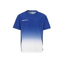 Craft Sport-Tshirt Evolve 2.0 Structured Graphic Jersey (elastisches Material) blau/weiss Kinder