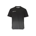 Craft Sport-Tshirt Evolve 2.0 Structured Graphic Jersey (elastisches Material) schwarz/grau Kinder