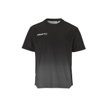 Craft Sport-Tshirt Evolve 2.0 Structured Graphic Jersey (elastisches Material) schwarz/grau Kinder