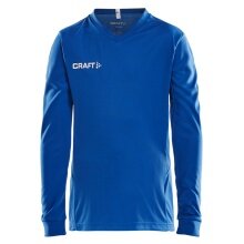 Craft Sport-Langarmshirt (Trikot) Squad Solid - hohe Elastizität, ergonomisches Design - royalblau Kinder