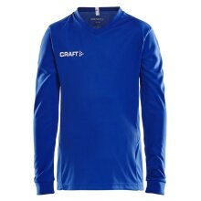 Craft Sport-Langarmshirt (Trikot) Squad Solid - hohe Elastizität, ergonomisches Design - kobaltblau Kinder