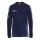 Craft Sport-Langarmshirt (Trikot) Squad Solid - hohe Elastizität, ergonomisches Design - navyblau Kinder