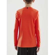 Craft Sport-Langarmshirt (Trikot) Squad Solid - hohe Elastizität, ergonomisches Design - orange Kinder