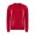 Craft Sweatshirt Core Soul Crew (komfortable Passform, Front-Reißverschluss) rot Herren