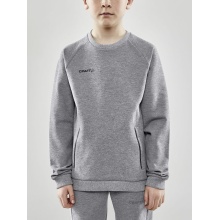 Craft Sweatshirt Core Soul Crew (komfortable Passform, Front-Reißverschluss) hellgrau Kinder