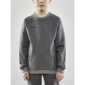Craft Sweatshirt Core Soul Crew (komfortable Passform, Front-Reißverschluss) dunkelgrau Kinder