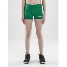Craft Sport-Tight Squad Hotpants (funktionell Material, enganliegend) kurz grün Kinder