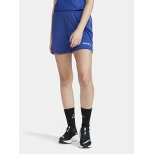 Craft Trainingshose Premier Shorts (rec. Polyester, ergonomisches Design) kurz kobaltblau Damen