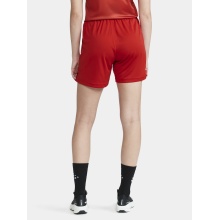Craft Trainingshose Premier Shorts (rec. Polyester, ergonomisches Design) kurz rot Damen