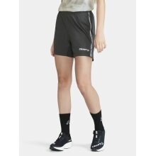 Craft Trainingshose Premier Shorts (rec. Polyester, ergonomisches Design) kurz dunkelgrau Damen