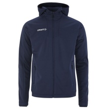 Craft Trainingsjacke Evolve 2.0 Brushed Hood (strapazierfähig, Feuchtigkeitstransport) navyblau Herren