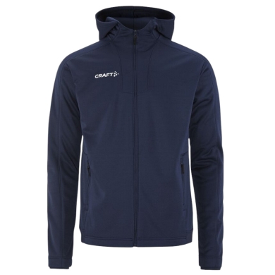 Craft Trainingsjacke Evolve 2.0 Brushed Hood (strapazierfähig, Feuchtigkeitstransport) navyblau Herren