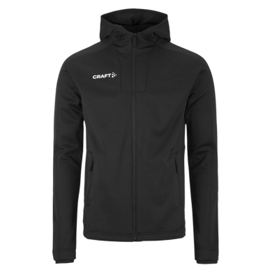 Craft Trainingsjacke Evolve 2.0 Brushed Hood (strapazierfähig, Feuchtigkeitstransport) schwarz Herren