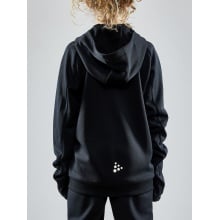 Craft Trainingsjacke Evolve Hood - strapazierfähige Mid-Layer-Kapuzenjacke aus Stretchmaterial - schwarz Kinder