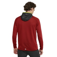 Craft Trainingsjacke Extend Full Zip (mit Reißverschlusstaschen, elastisches Material) weinrot Herren