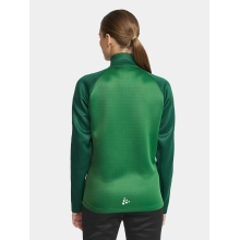 Craft Sport-Trainingsjacke Squad 2.0 Full Zip (mit Seitentaschen, elastisch Funktionsmaterial) grün Damen