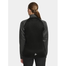 Craft Sport-Trainingsjacke Squad 2.0 Full Zip (mit Seitentaschen, elastisch Funktionsmaterial) schwarz/grau Damen