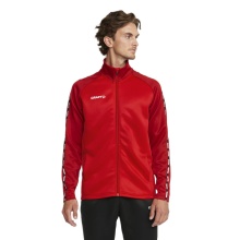 Craft Sport-Trainingsjacke Squad 2.0 Full Zip (mit Seitentaschen, elastisch Funktionsmaterial) rot Herren