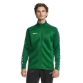 Craft Sport-Trainingsjacke Squad 2.0 Full Zip (mit Seitentaschen, elastisch Funktionsmaterial) grün Herren