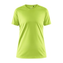 Craft Sport-Shirt Core Unify (funktionelles Recyclingpolyester) limegrün Damen