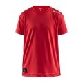 Craft Sport-Tshirt Coummunity Function (100% Polyester, schnelltrocknend) rot Kinder