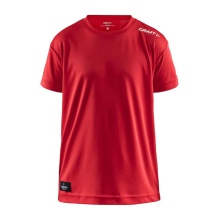 Craft Sport-Tshirt Coummunity Function (100% Polyester, schnelltrocknend) rot Kinder