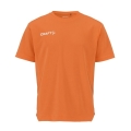 Craft Sport-Tshirt Evolve 2.0 Structured Jersey (strapazierfähig, leicht) orange Kinder