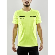 Craft Sport-Tshirt Evolve Referee (rec. Polyester, Mesh-Einsätze) neongelb Herren