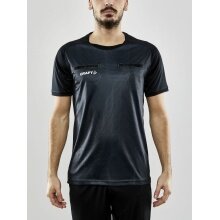 Craft Sport-Tshirt Evolve Referee (rec. Polyester, Mesh-Einsätze) schwarz Herren