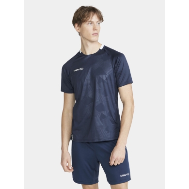 Craft Sport-Tshirt (Trikot) Premier Solid Jersey (rec. Polyester, hohe Elastizität) navyblau Herren
