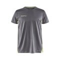 Craft Sport-Tshirt Pro Control Impact (leicht, atmungsaktiv) grau/lime Herren