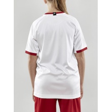 Craft Sport-Tshirt (Trikot) Progress 2.0 Graphic Jersey - leicht, funktionell und Stretchmaterial weiss/rot Kinder