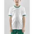 Craft Sport-Tshirt (Trikot) Progress 2.0 Graphic Jersey - leicht, funktionell und Stretchmaterial weiss/grün Kinder