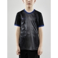 Craft Sport-Tshirt (Trikot) Progress 2.0 Graphic Jersey - leicht, funktionell und Stretchmaterial schwarz/blau Kinder