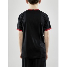 Craft Sport-Tshirt (Trikot) Progress 2.0 Graphic Jersey - leicht, funktionell und Stretchmaterial schwarz/rot Kinder