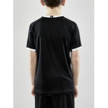 Craft Sport-Tshirt (Trikot) Progress 2.0 Graphic Jersey - leicht, funktionell und Stretchmaterial schwarz/weiss Kinder