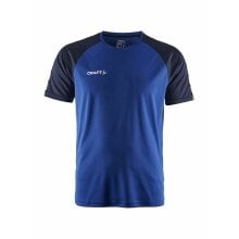 Craft Sport-Tshirt Squad 2.0 Contrast Jersey (hohe Elastizität, bequeme Passform) kobaltblau Herren