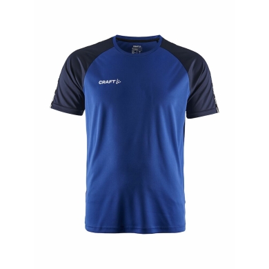 Craft Sport-Tshirt Squad 2.0 Contrast Jersey (hohe Elastizität, bequeme Passform) kobaltblau Herren