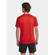 Craft Sport-Tshirt Squad 2.0 Contrast Jersey (hohe Elastizität, bequeme Passform) rot Herren