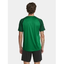 Craft Sport-Tshirt Squad 2.0 Contrast Jersey (hohe Elastizität, bequeme Passform) grün Herren
