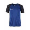 Craft Sport-Tshirt Squad 2.0 Contrast Jersey (hohe Elastizität, bequeme Passform) kobaltblau Kinder