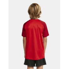 Craft Sport-Tshirt Squad 2.0 Contrast Jersey (hohe Elastizität, bequeme Passform) rot Kinder