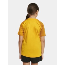 Craft Sport-Tshirt Squad 2.0 Contrast Jersey (hohe Elastizität, bequeme Passform) gelb/gold Kinder