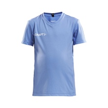Craft Sport-Tshirt (Trikot) Squad Solid - lockere Schnitt, schnelltrocknend - hellblau Kinder