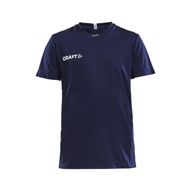 Craft Sport-Tshirt (Trikot) Squad Solid - lockere Schnitt, schnelltrocknend - navyblau Kinder
