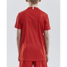 Craft Sport-Tshirt (Trikot) Squad Solid - lockere Schnitt, schnelltrocknend - rot Kinder