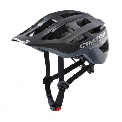 Cratoni Fahrradhelm AllRace schwarz/grau matt